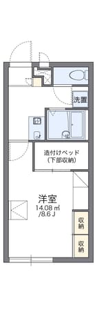 レオパレスポトリバＧの物件間取画像